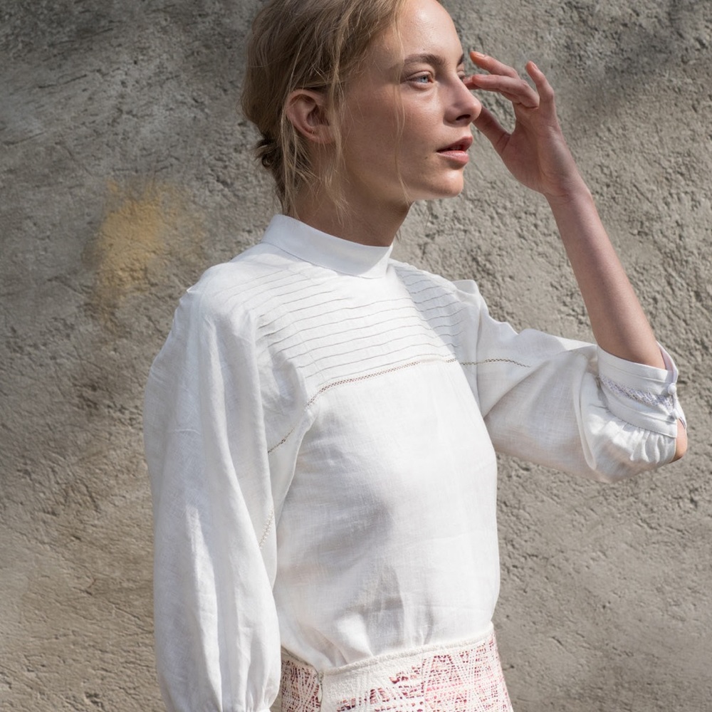 Collectiva Brena Linen Top White - 6